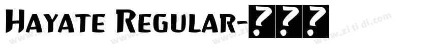 Hayate Regular字体转换
